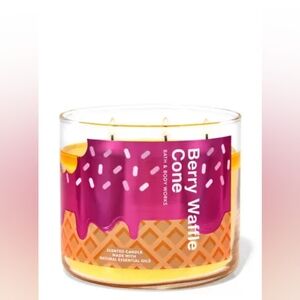 Bath & Body Works Berry Waffle Cone3-Wick Candle